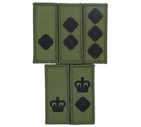 Official Issue Olive Green Black Hook and Loop Officers Rank Patch CAPTAIN