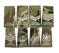 Official Issue Royal Engineers MTP Rank Slides Kings WO1 RSM