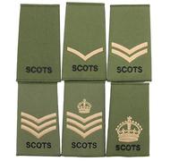 Official Issue Royal Regiment of Scotland Rank Slides KINGS WO2