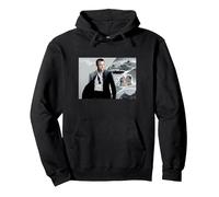 Official James Bond 007 Casino Royale Pullover Hoodie, Adult Unisex, Black, Large
