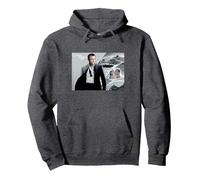 Official James Bond 007 Casino Royale Pullover Hoodie, Adult Unisex, Dark Heather Grey, Medium