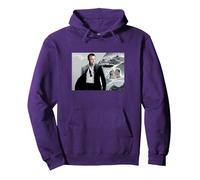 Official James Bond 007 Casino Royale Pullover Hoodie, Adult Unisex, Purple, Medium