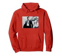 Official James Bond 007 Casino Royale Pullover Hoodie, Adult Unisex, Red, Medium