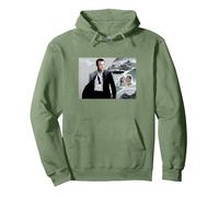 Official James Bond 007 Casino Royale Pullover Hoodie, Adult Unisex, Sage Green, Small