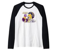 Official James Brown Soul Music Microphone Pose Raglan Baseball Tee