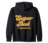 Official James Brown Super Bad - Soul Music Artwork Zip Hoodie
