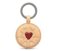 Official Jammie Dodger Leather Keyring | Keychain | Key Charm | Genuine Leather | Gift for Men Women