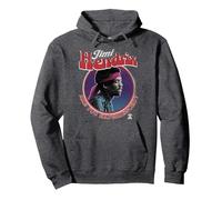 Official Jimi Hendrix Are You Experienced retro album band Pullover Hoodie, Adult Unisex, Dark Heather Grey, X-Large