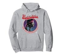 Official Jimi Hendrix Are You Experienced retro album band Pullover Hoodie, Adult Unisex, Heather Grey, Large
