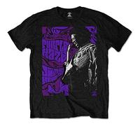 Official Jimi Hendrix - Purple Haze - Mens Black T Shirt (Medium)