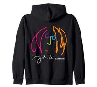 Official John Lennon Signature Classic Rock Retro Zip Hoodie