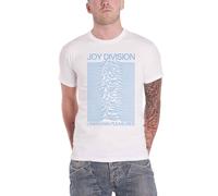 Joy Division - Unknown Pleasures Blue On White - T-Shirt X-Large