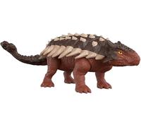 Jurassic World Dominion Roar Strikers Ankylosaurus Dinosaur Action Figure with Roaring Sound and Attack Action, Toy Gift Physical & Digital Play , HDX36