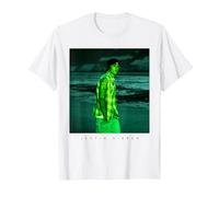 Official Justin Bieber Photo White T-Shirt, Men, White, 6X-Large