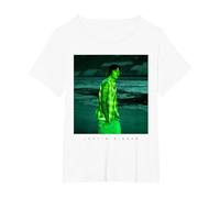 Official Justin Bieber Photo White T-Shirt, Women's Plus, White, 3X