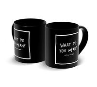 Official Justin Bieber - What Do You Mean - Black boxed Mug