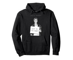 Official Justin Bieber What do You Mean Portrait Pullover Hoodie