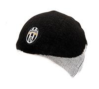 Official JUVENTUS FC home style black and white beanie hat cap
