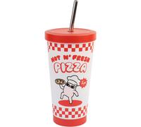 OFFICIAL KETNIPZ STAINLESS STEEL TRAVEL TUMBLER MUG CUP WITH STRAW BNWT ERIK