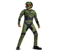 Official Kids Halo Master Chief Size S M Costume Boys Gaming Fancy Dress