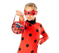 Official Kids Miraculous Ladybug Spotted Mask Bag Costume Accessory Set