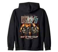 Official KISS End Of The Road World Tour Heavy Metal Band Zip Hoodie
