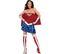 Rubies Official Wonder Woman Costume, Medium (6 -10), Reds