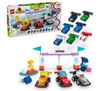 LEGO® DUPLO® Town F1® Team Race Cars & Drivers Building Toy for Family Fun 10445