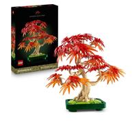LEGO Botanicals Japanese Red Maple Bonsai Tree - Artificial Plant Building Set with Red & Orange Leaves, plus a Buildable Pot - DIY Home Decor Gift For Adults - 10348