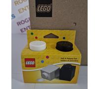 Official Lego Salt & Pepper Set 850705 Black & White Single Brick Design - NEW