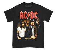 Official Licensed AC/DC Highway to Hell Men's T-Shirt - Classic Graphic T-Shirt, Soft Cotton Short Sleeve Tee, Crew Neck Fan Gift, Available in Multiple UK Sizes Black