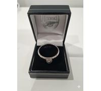 Official Licensed Arsenal Stainless Steel 2 Colour Stripe Band Ring - Small Mens/Unisex Football Gift