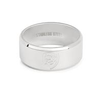Official Licensed Arsenal Stainless Steel Crest Band Ring - Small Mens/Unisex Football Gift