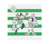 Official Licensed Celtic FC 50 Piece Jigsaw Puzzle with Hoopy & Hailey Mascots | Collectable Gift for Bhoys & Wee Lasses