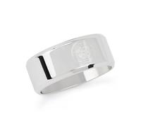 Official Licensed Celtic FC Stainless Steel Crest Band Ring in Gift Box - Size X (Large)