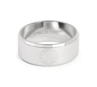 Official Licensed Chelsea FC Stainless Steel Crest Band Ring in Gift Box - Size X (Large)