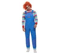 Official Licensed Chucky Mens Killer Doll Halloween Fancy Dress Costume
