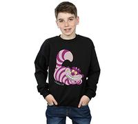 Official Licensed Disney Alice In Wonderland Cheshire Cat Boys' Sweatshirt - Cozy Cotton Blend, Durable Print, UK - Available in Multiple UK Sizes - Machine Washable - Officially Licensed - Unisex