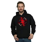 Official Licensed Disney Deadpool Good Bad Men's Hoodie - Soft Fleece Pullover Hoodie, Front Graphic Print, Hooded Sweatshirt, Kangaroo Pocket, Fan Gift,