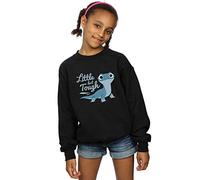 Official Licensed Disney Frozen 2 Salamander Bruni Girls Sweatshirt - Soft Fleece Crew Neck Sweatshirt, Front Graphic Print, Warm Jumper, Fan Gift, Available in Multiple UK Sizes Black