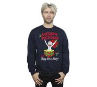 Official Licensed Disney Rick & Morty Present Surprise Men's Sweatshirt - Soft Fleece Crew Neck Sweatshirt, Front Graphic Print, Warm Jumper, Fan Gift, Available in Multiple UK Sizes