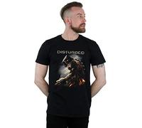 Official Licensed Disturbed Dark Vengeance Men's T-Shirt - Classic Graphic T-Shirt, Soft Cotton Short Sleeve Tee, Crew Neck Fan Gift, Available in Multiple UK Sizes Black