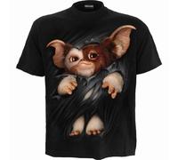 Official Licensed GREMLINS - GIZMO Front Print T-Shirt /Black/GIZMO
