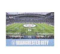 Official Licensed Man City FC 500 Piece Jigsaw Puzzle of Ethihad | Collectable Club Gift for Kids, MCFC & Manchester City Fans