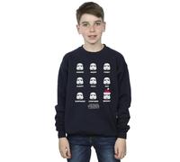 Official Licensed Star Wars Stormtrooper Moods Boys Sweatshirt - Funny Christmas Emoji Faces UK - Available in Multiple UK Sizes - Machine Washable - Officially Licensed - Premium Quality - Unisex