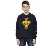 Official Licensed The Lion King Future King Boys' Sweatshirt - Cozy fleece lining, durable print, official Disney apparel, UK - Available in Multiple UK Sizes - Machine Washable - Officially Licensed
