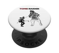 Official Licensed Tomb Raider Lara Croft vs Bear PopSockets Adhesive PopGrip