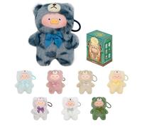 Lulu The Piggy Blind Box-Vintage Teddy Shop Series Plush Keychain Blind Boxes Figures Vinyl Face Cute Stuffed Animals Mystery Box Collectibles Toys Home Decorations Holiday Birthday Gifts, Single Box