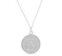 Official Man City Sterling Silver Crest Pendant & Chain - 925 Hallmarked Licensed Gift