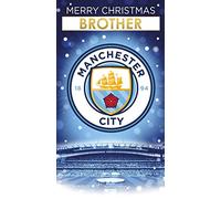 Official Manchester City Christmas Card - Personalise the relation with sticker sheet included